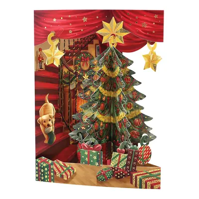 Корица на „Картичка Christmas Tree, Swing Cards with foil"