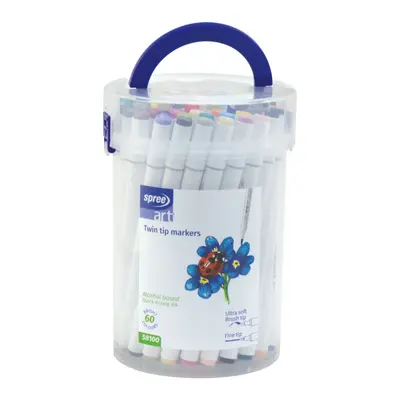 Корица на „Маркери Spree двувърхи  Art Soft Brush -60 цв"