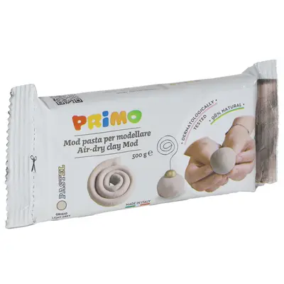 Корица на „Глина Primo за моделиране - 500gr - сива"