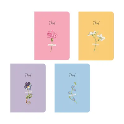 Корица на „Тефтер Spree A6 мат Floral, 40 л. ред, шит с кон"