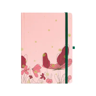 Корица на „Бележник с точки A5, 96 л, 120 г/м2, офсет Floral Fables"