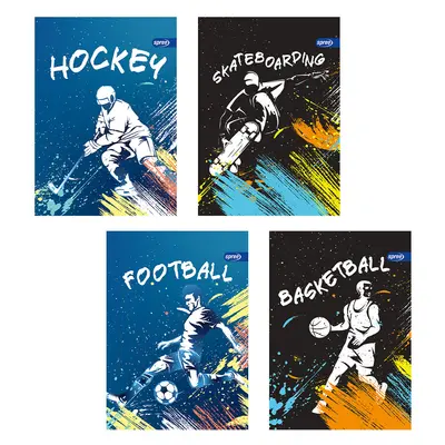 Корица на „Тетрадка А5, мат/UV Sport, 40+2 л.ред, 70 г/м2"