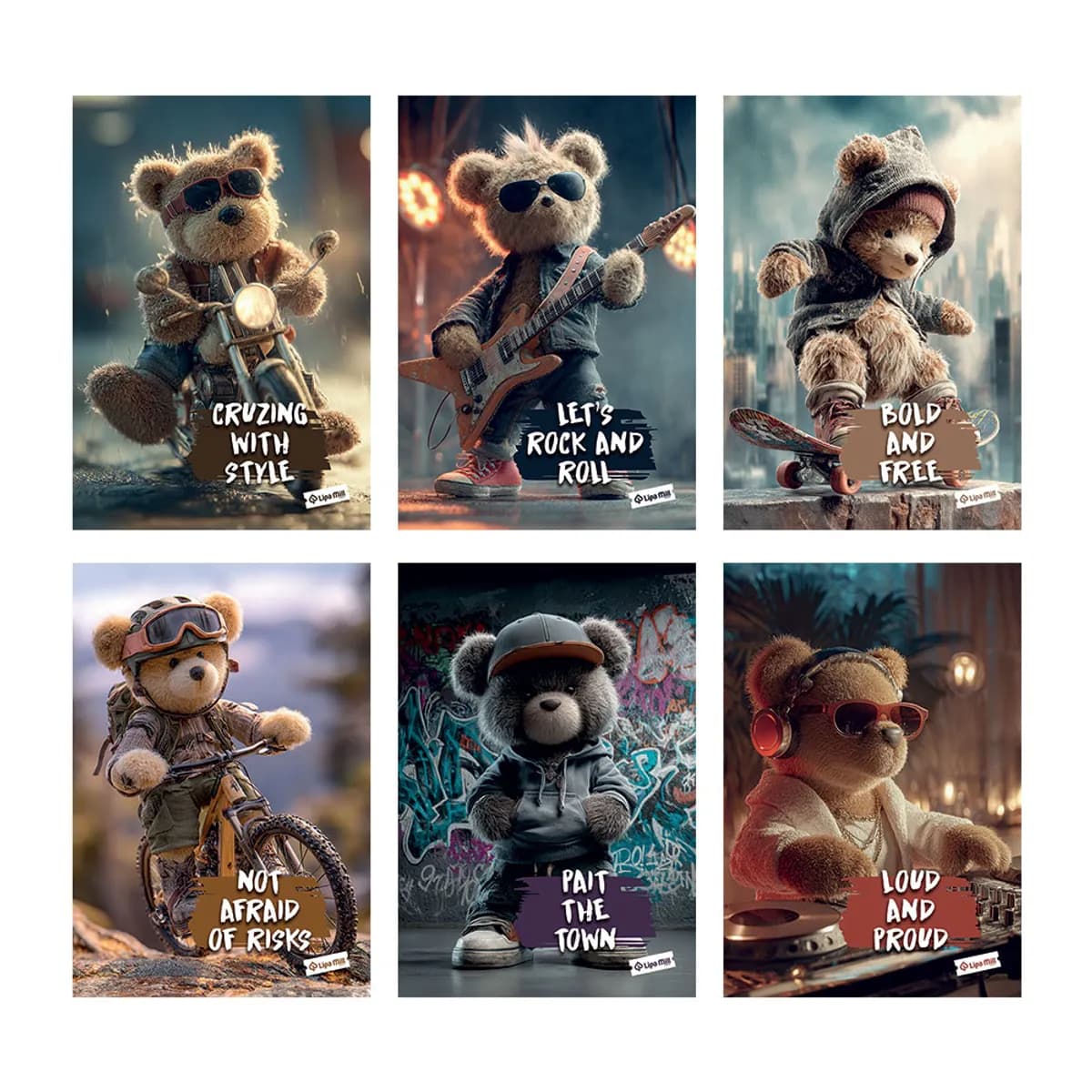 Тетрадка А4 мат/UV Teddy Bear, 40 л.ред 80 г/м2