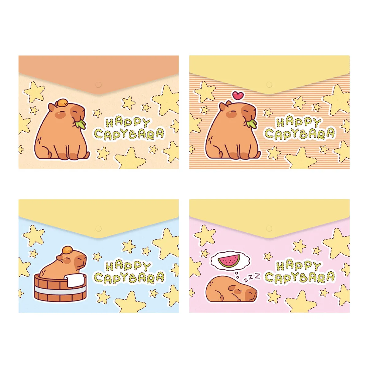 Папка с копче Spree A4, PP, Capybara