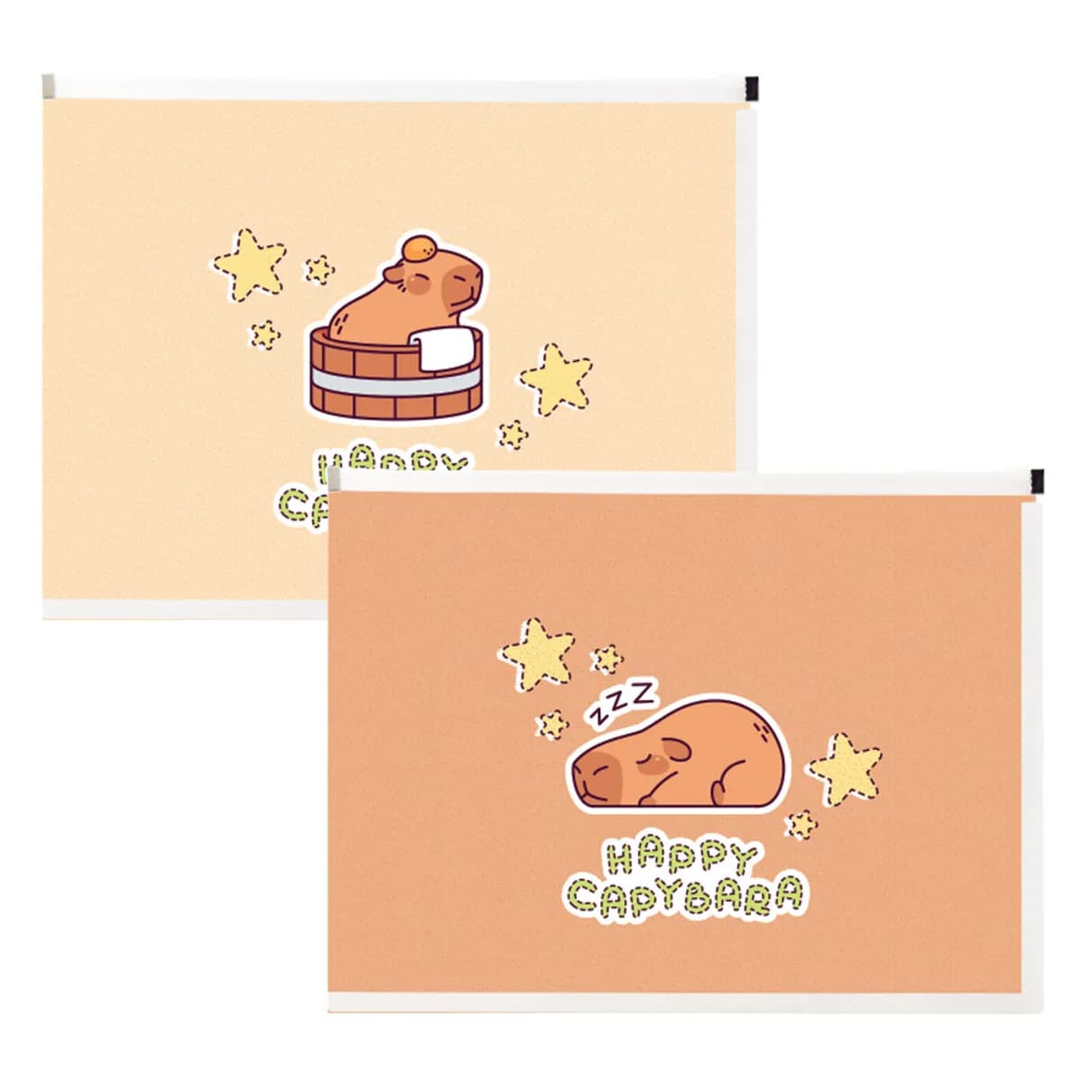 Папка с цип, Spree Capybara, мат РР - А4