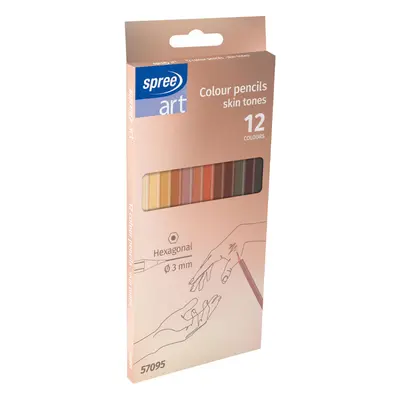 Корица на „Цветни моливи Spree Skin tones шестоъг., ф3 мм"
