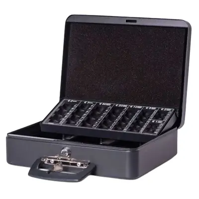 Корица на „Сейф с € монетник черен, 300 х 258 х 90"