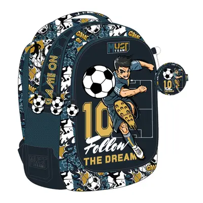 Корица на „Раница Must 3 ципа Football The dream, 43x32x18"