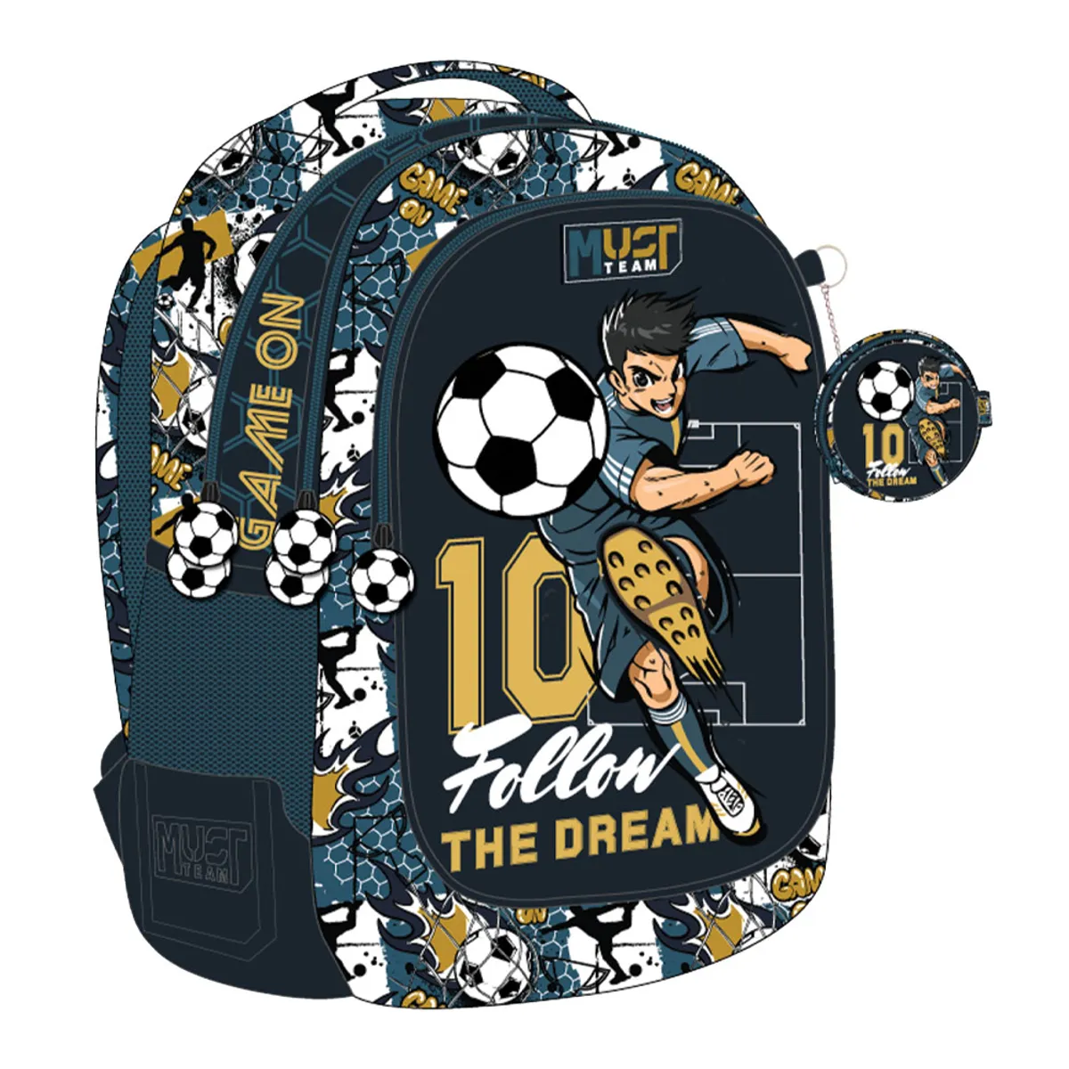 Раница Must 3 ципа Football The dream, 43x32x18