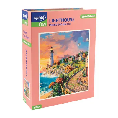 Корица на „Пъзел в кутия - книга, 500 части 350х470 мм, Lighthouse"