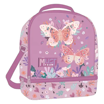 Корица на „Чанта за обяд Must Butterflies Lilac, 22х16х28"