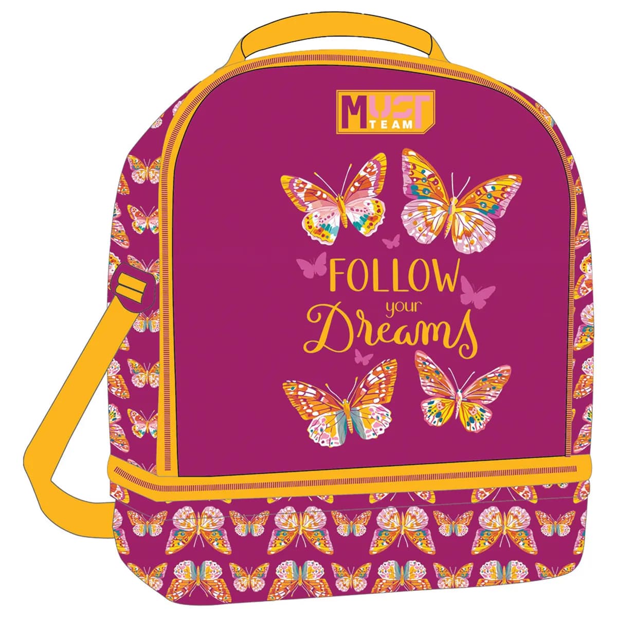 Чанта за обяд Isothermal Butterfly Follow Your Dreams, 22х16х28