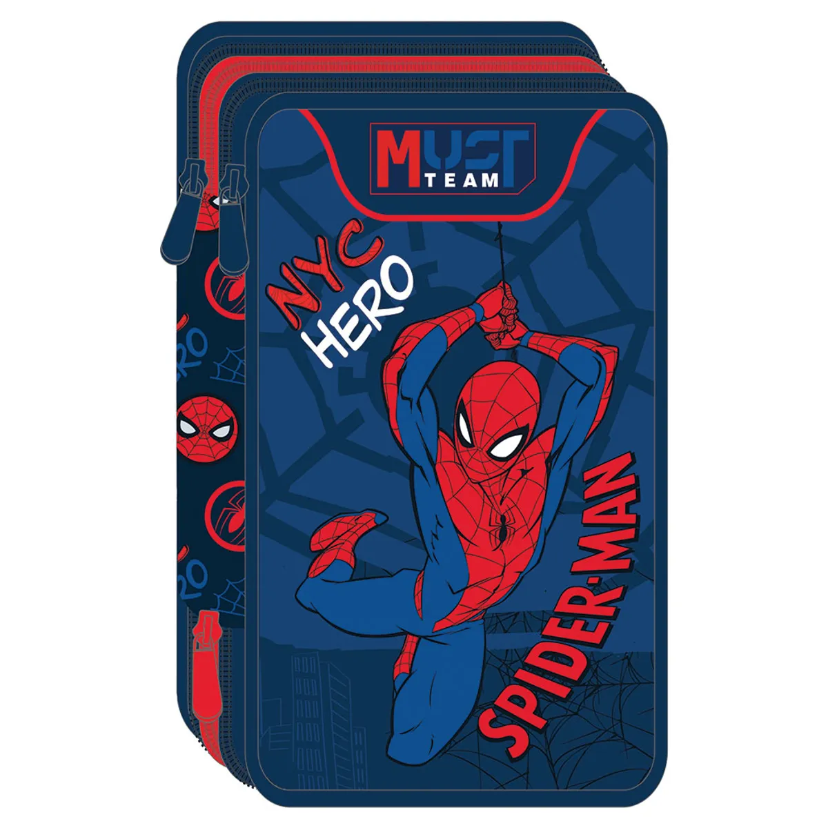 Несесер зареден троен Spiderman NYC Heroes 12х6х19.5