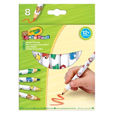 Корица на „Моливи 8 цв. шестоъгълни Jumbo, Mini Kids"