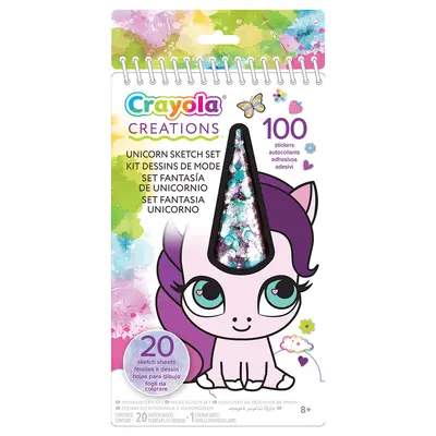 Корица на „Скицник с шаблони и лепенки Creations"