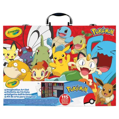 Корица на „Куфарче за художници 115 части Pokemon"