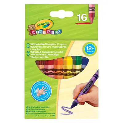 Корица на „Пастел восъчен 16 цв. триъгълен, Mini Kids"