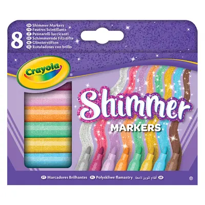 Корица на „Флумастери глитерни 8 цвята Shimmer"
