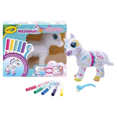 Корица на „Фигура за оцветяване голяма пони Washimals"