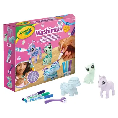 Корица на „Фигури за оцветяване 3 бр пастелни Washimals"