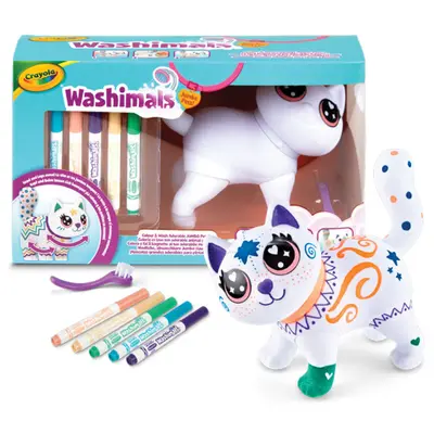 Корица на „Фигура за оцветяване голяма коте Washimals"