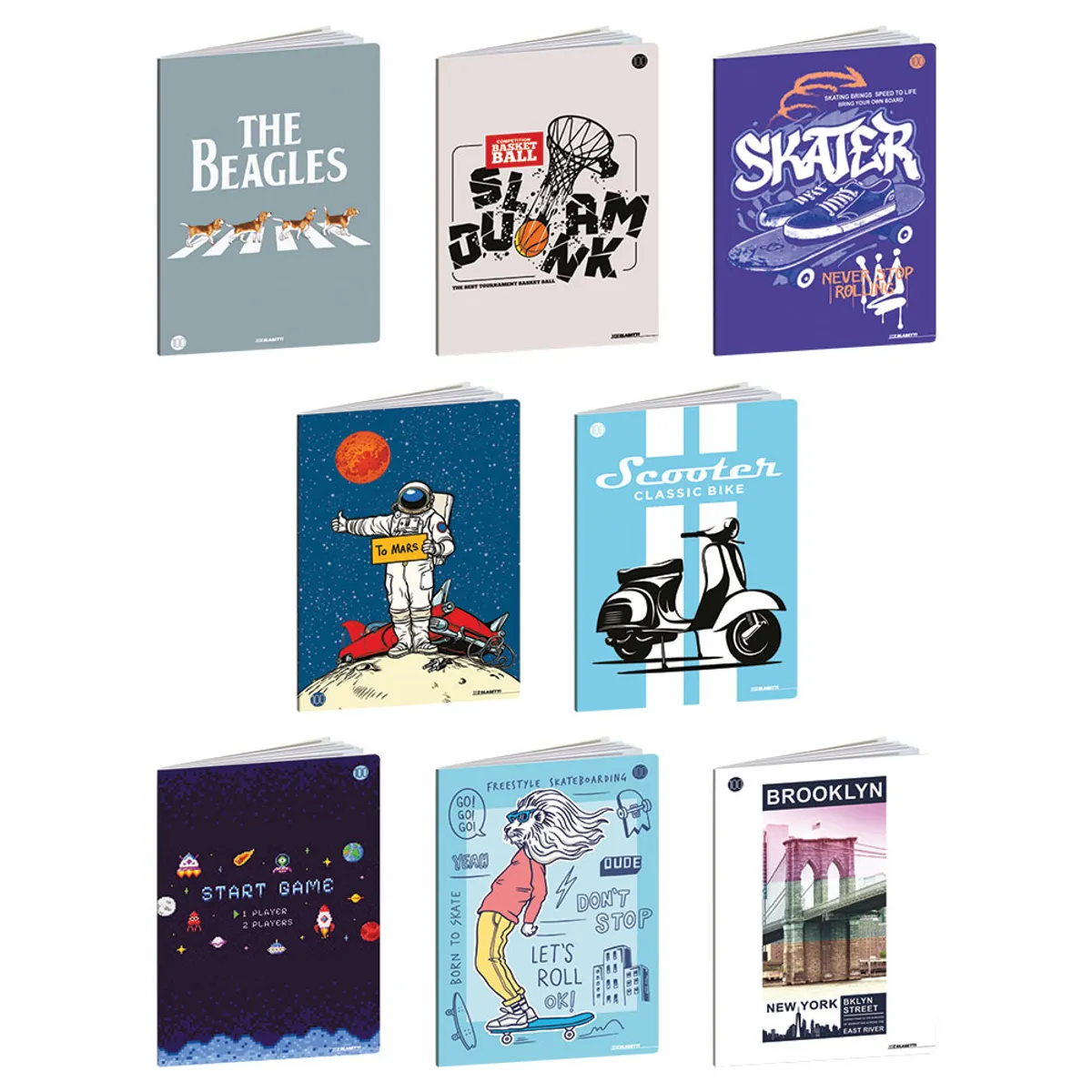Тетрадка Blasetti UV Boy,Girl,100 г/м2, 38л - A4