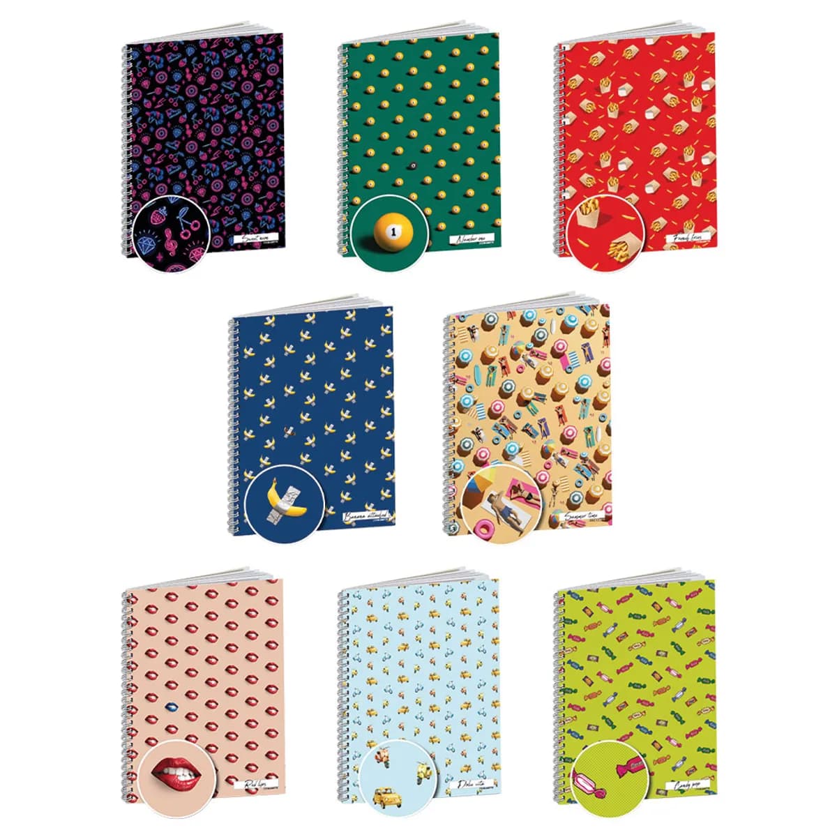 Тетрадка Blasetti UV Pattern-спир.А4-60 л.-ш.р.