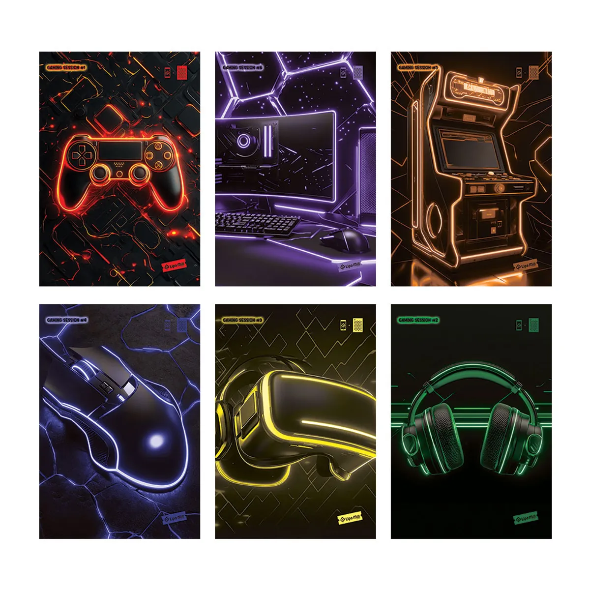 Тетрадка А4 мат/UV Game on, 40 л.ред 80 г/м2