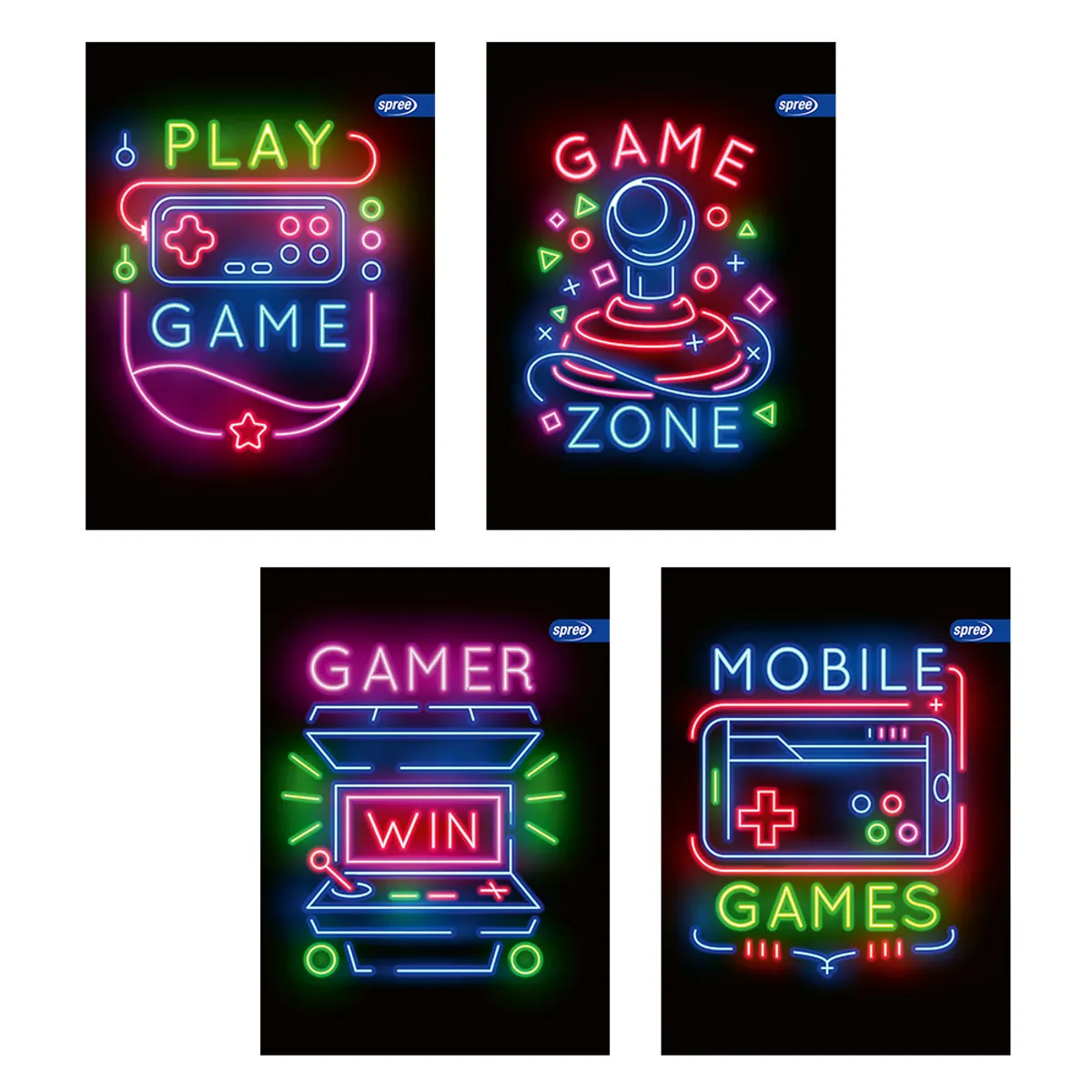 Тетрадка Spree Games - А5- 60+2 л.- ш.ред