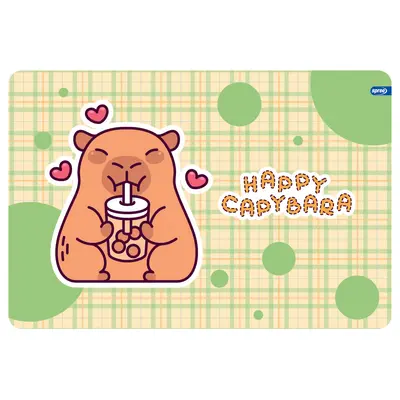 Корица на „Подложка за бюро PP, Capybara, 43х29 см"