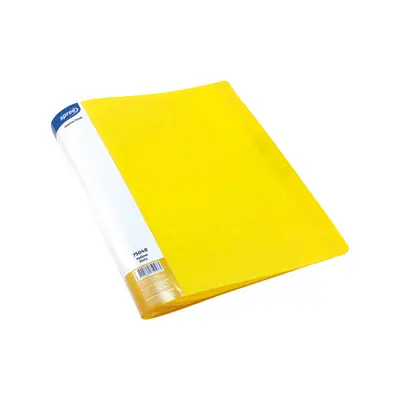Корица на „Папка с 40 джоба, A4 PP, жълта, Dots"
