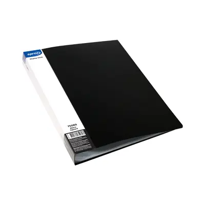Корица на „Папка с 80 джоба, A4 PP, черна, Square"