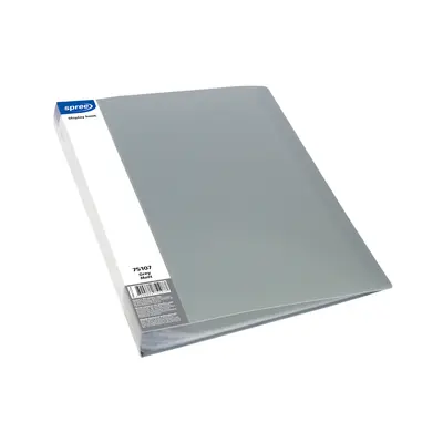 Корица на „Папка с 100 джоба, A4 PP, сива, Matt"