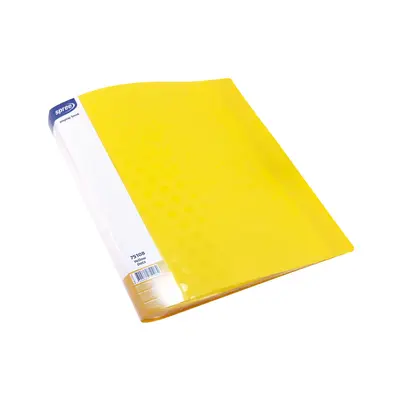 Корица на „Папка с 100 джоба, A4 PP, жълта, Dots"