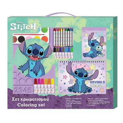 Корица на „Куфарче за оцветяване 54х47 см, Lilo & Stitch"