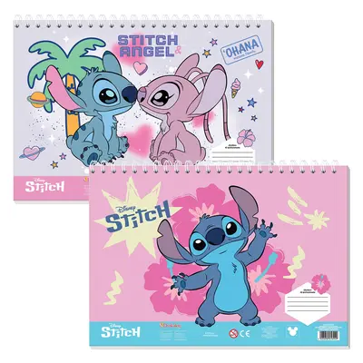 Корица на „Скицник за оцветяване 23x33 см, Lilo & Stitch 1, 40 л."