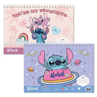 Корица на „Скицник за оцветяване 23x33 см, Lilo & Stitch 2, 40 л."