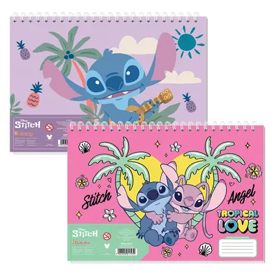 Корица на „Скицник за оцветяване A4, Lilo & Stitch, 30 л."