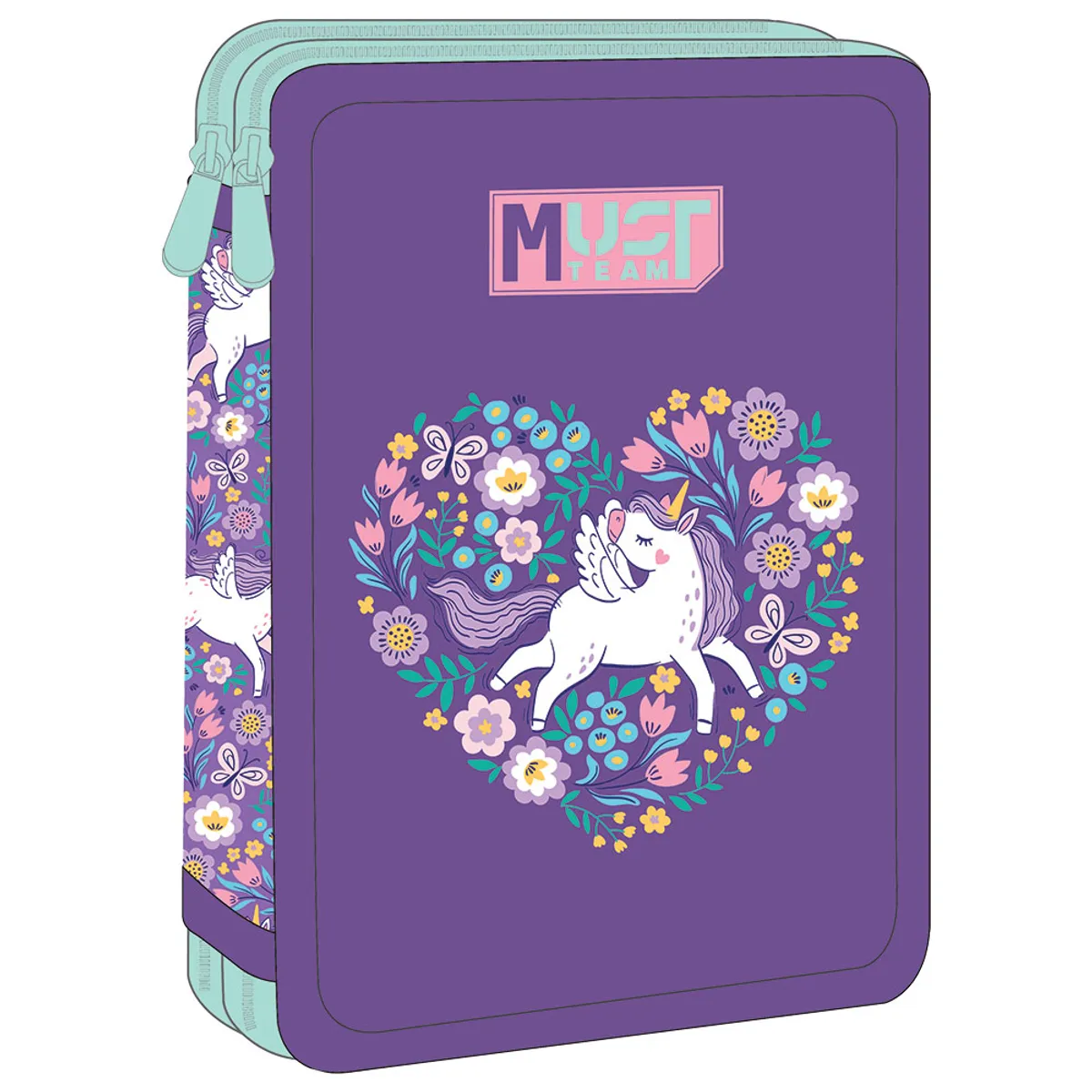 Несесер Must зареден двоен Purple Unicorn