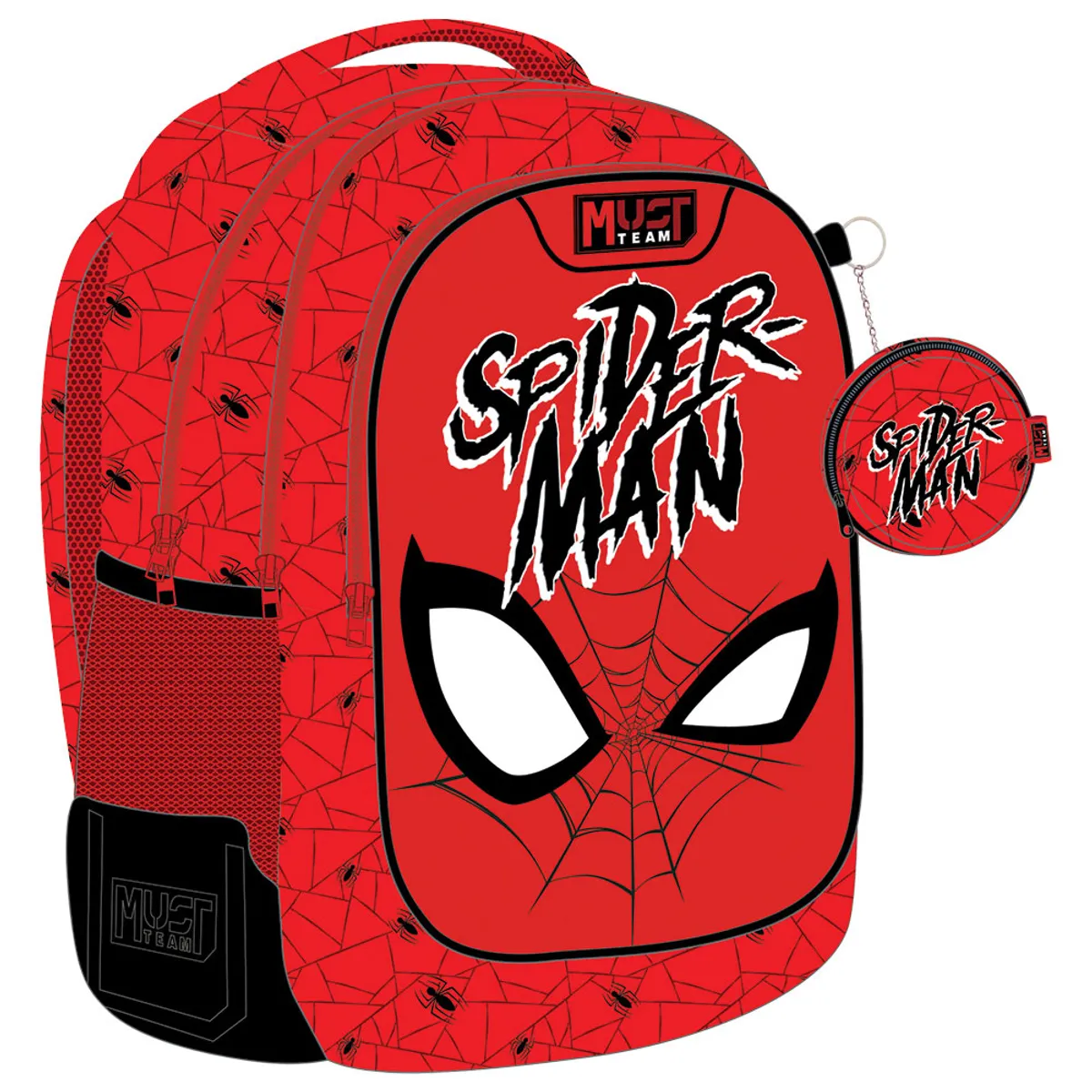 Раница с 3 ципа Spiderman Web, 43x32x18