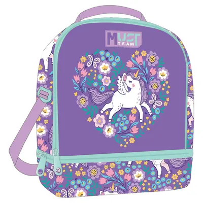 Корица на „Чанта за обяд Must Purple Unicorn, 22х16х28"