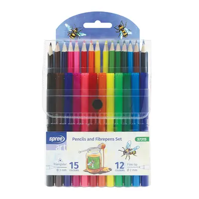 Корица на „Комплект моливи Spree Artist 15 цвята + фулмасте"
