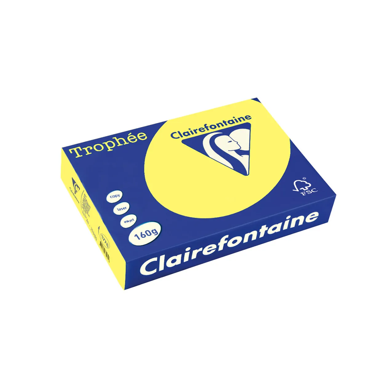 Картон коп.цв. 50 л.- А4-пастел- жълт