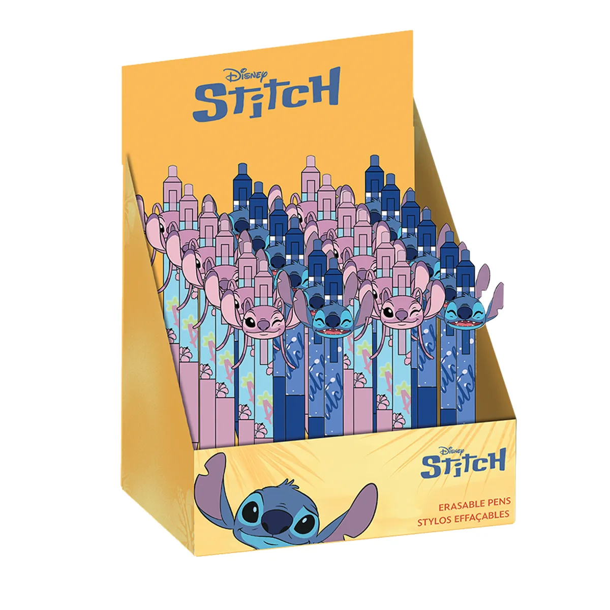 Изтриваема автоматична химикалка с фигурка Stitch, 2 дизайна