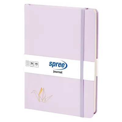 Корица на „Бележник Spree, А5, с ластик, 96 л. - лилав"