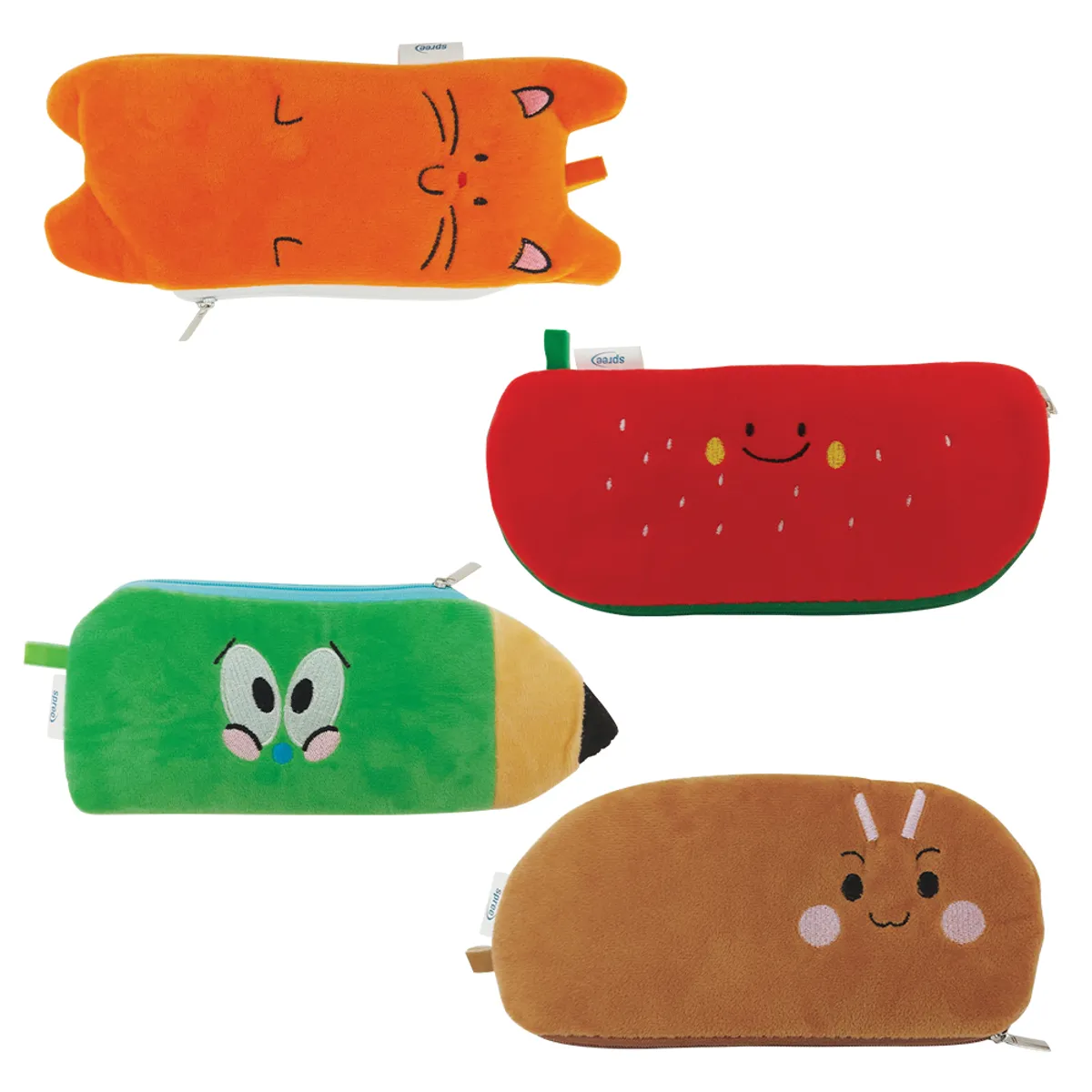 Несесер плосък с бродерия 22x10x3.5 см, Plush
