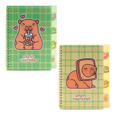 Корица на „Тефтер Spree A5 Capybara, спирала PP, 80л, ред"