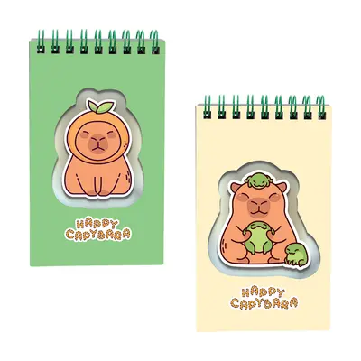 Корица на „Бележник A7 Capybara спирала 3D корици, 80 л. ред“