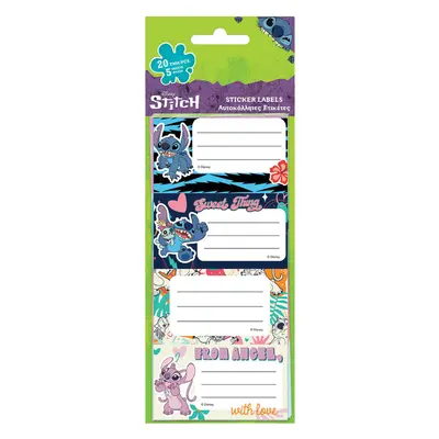 Корица на „Етикети за тетрадки Lilo & Stitch, 20 бр."