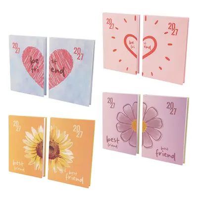 Корица на „Тефтер Spree с дати, Flowers с ластик,14х20-2026"